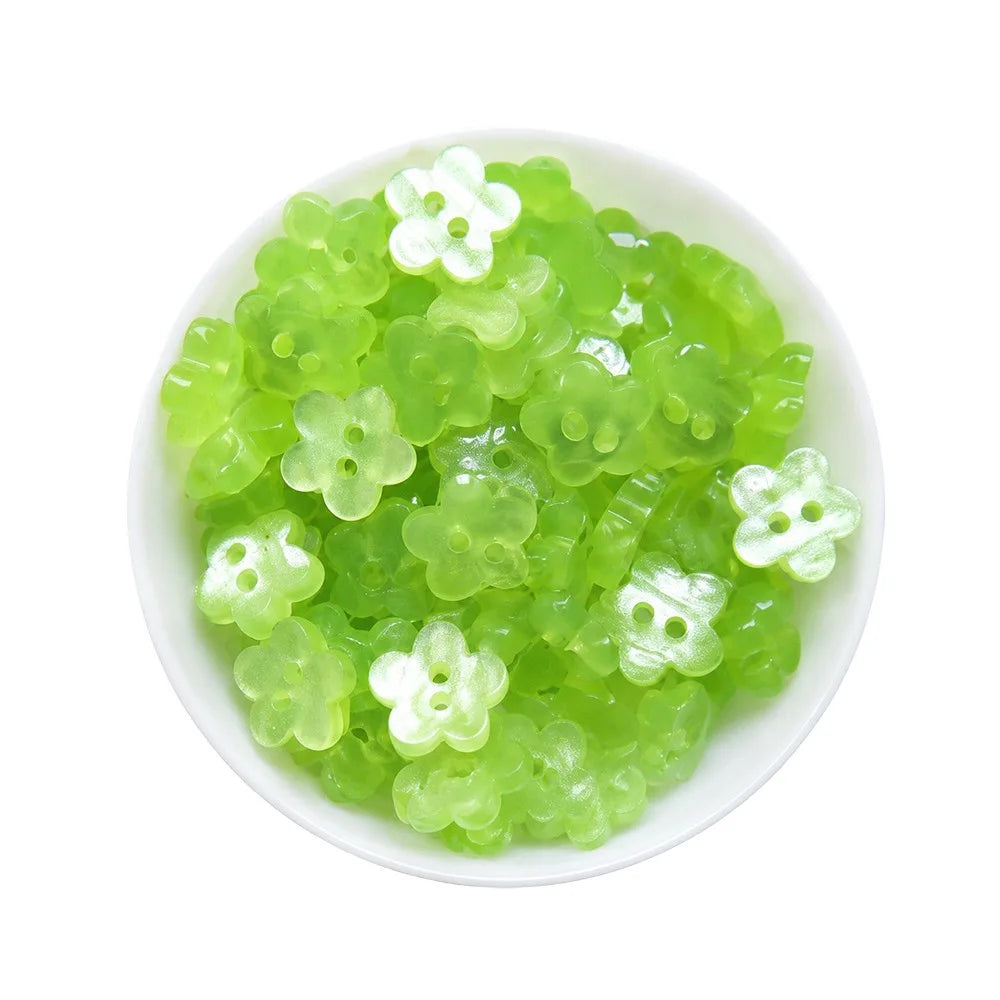 50pcs 3D Flower Buttons 11mm Hollow Cloud Shape – DIY Craft