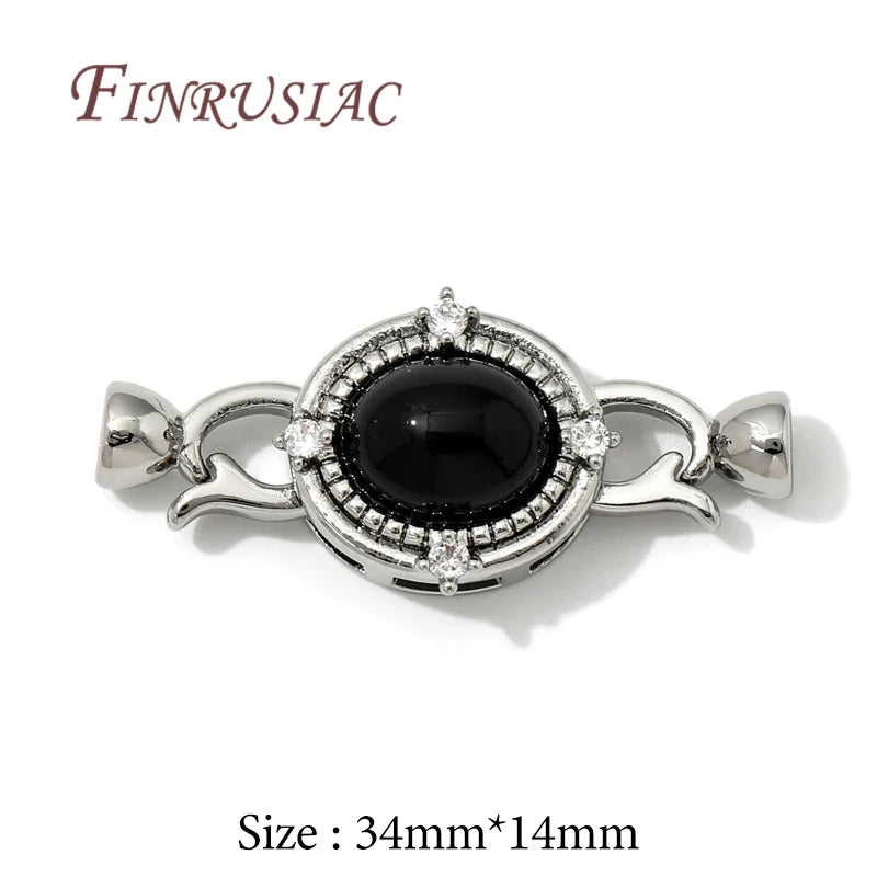 18K Gold Plated Zircon Clasp Connectors – DIY Jewelry Making