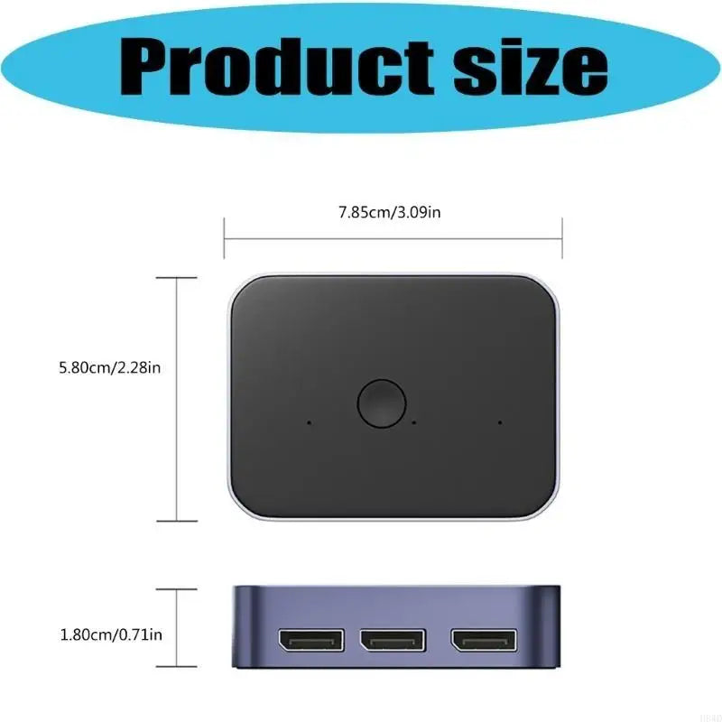 DisplayPort 8K60Hz Bidirectional Switcher – DP 1.4 1-In-3-Out