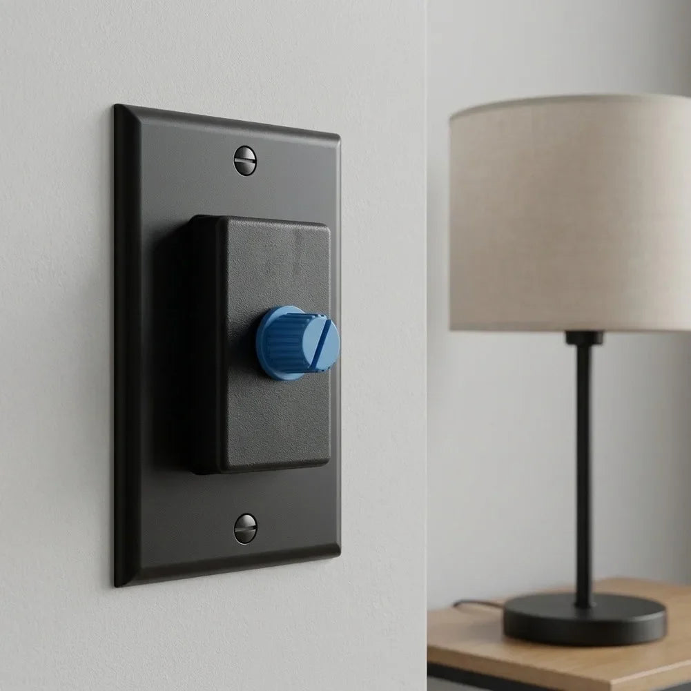 120V Rotary Dimmer Switch – LED & Lamp Brightness Controller