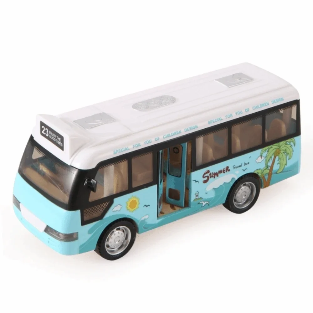 Interactive School Bus Toy – Lights, Sounds & Open Doors