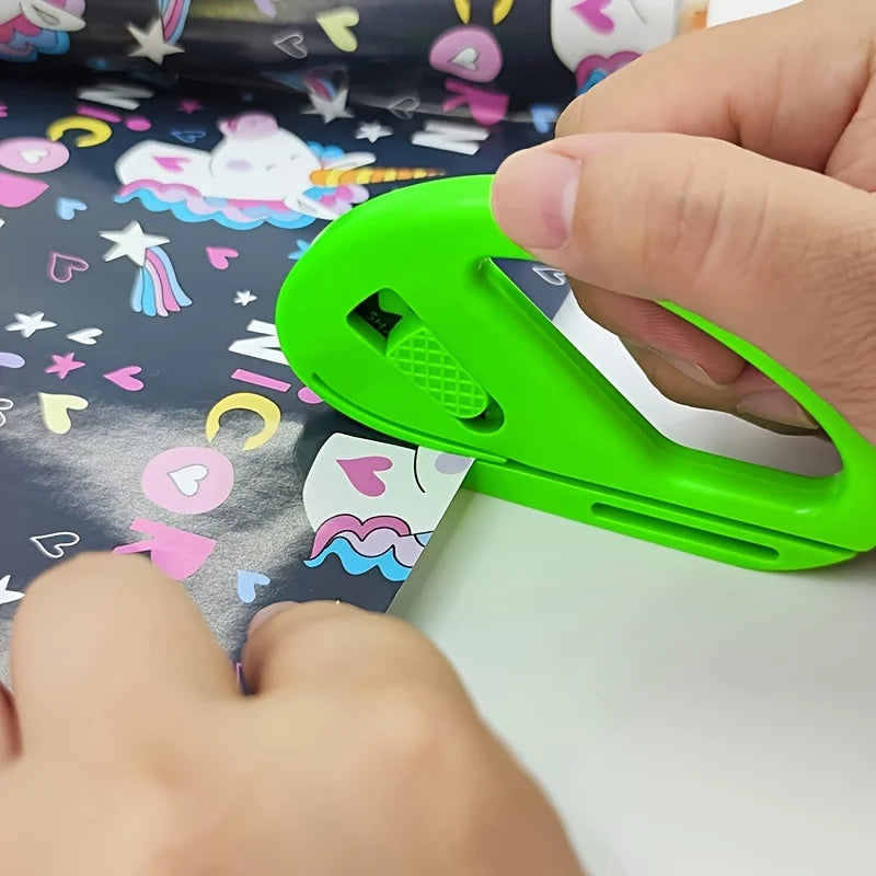 Mini Zinc Alloy Sliding Paper Cutter – Gift Wrap Tool