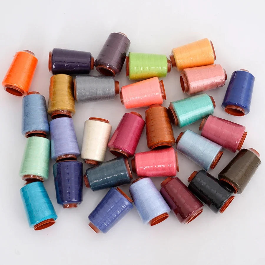 28-Color Polyester Sewing Thread Kit – 800 Yards per Spool