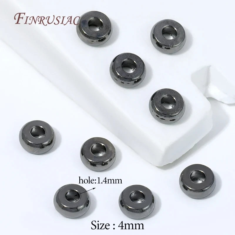 Black Plated Brass Donut Spacer Beads – DIY Jewelry Findings