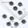 Black Plated Flat Donut Spacer Beads | Brass DIY Jewelry Findings