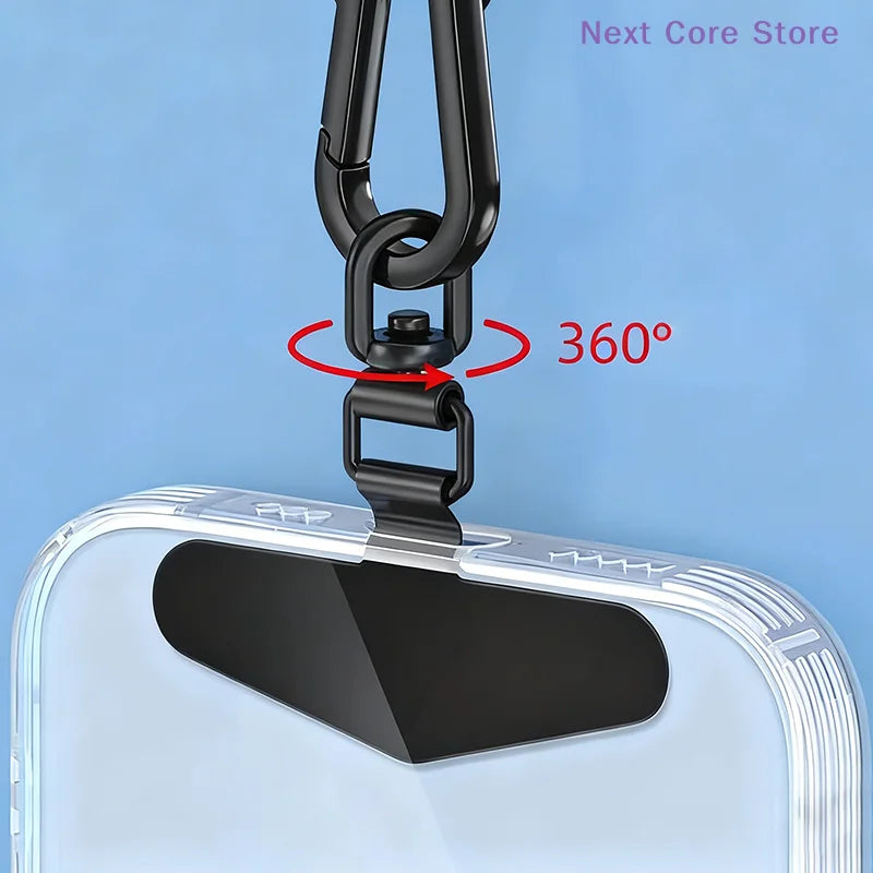 Steel Phone Lanyard Clip Gasket Patch – 360° Metal Strap