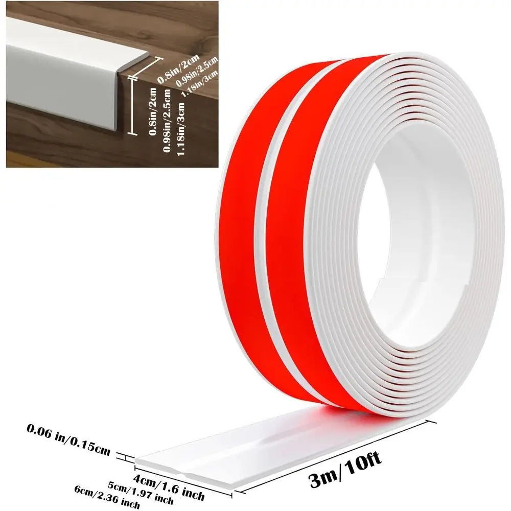 Self-Adhesive Flexible Wall Corner Protector & Caulk Strip