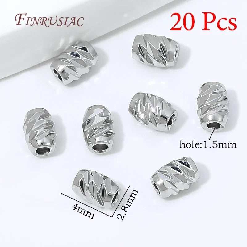 18K Gold Plated Zircon Spacer Beads – Brass DIY Jewelry Findings
