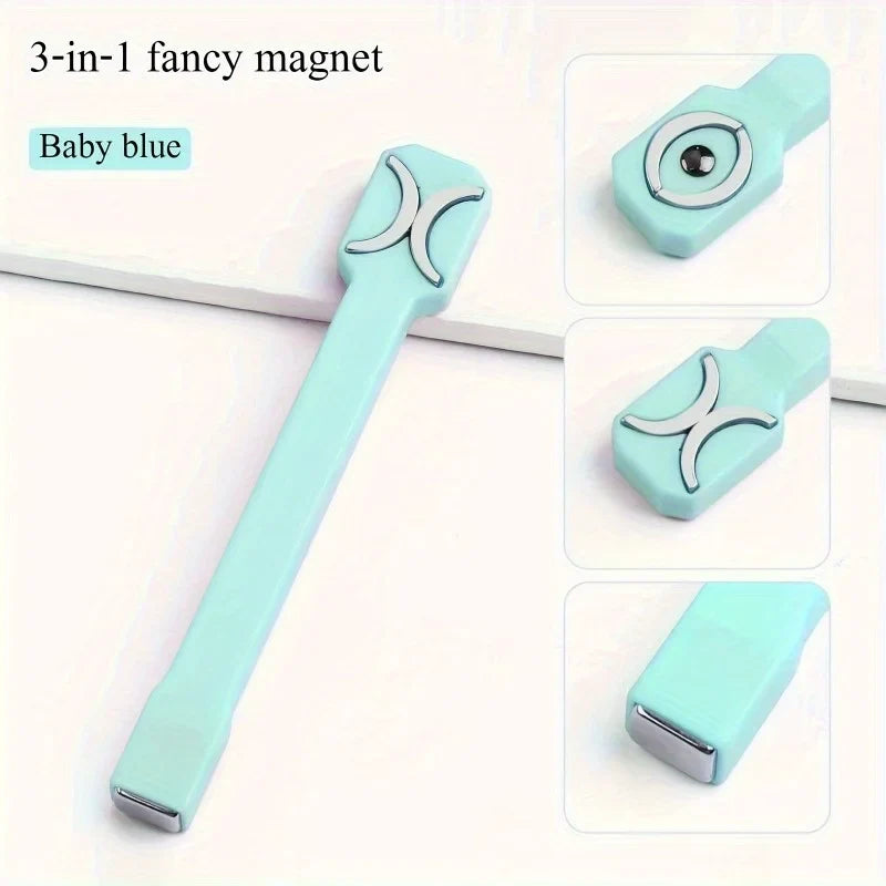 3-in-1 Magnetic Nail Rod for Cat Eye UV Gel Manicure Tool