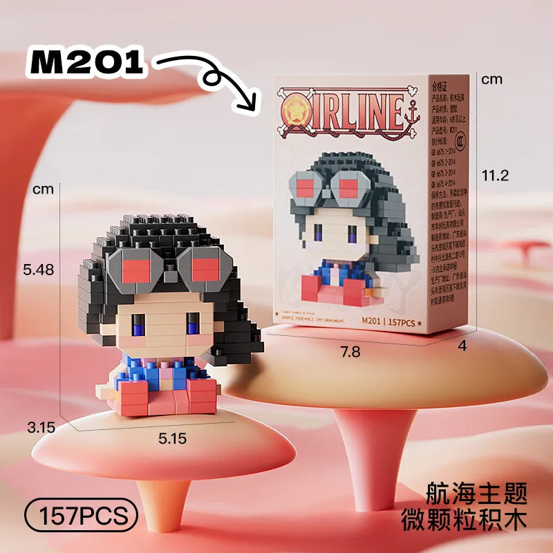 One Piece Anime Mini Block Figures – 20 Styles | 3D Assembly Toy