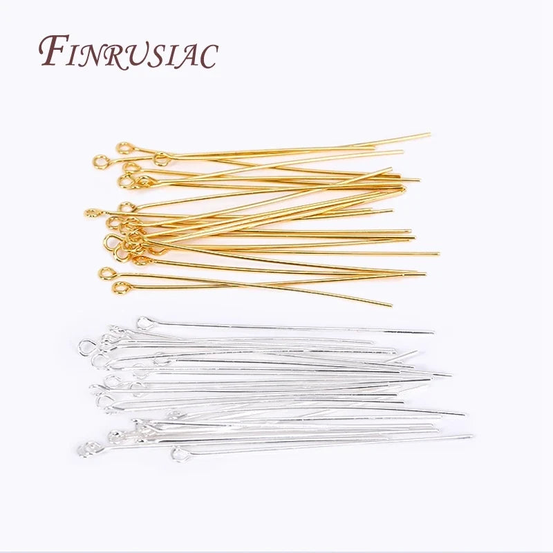 18K Gold Plated Eye Pins 50 Pcs – Jewelry Making Findings