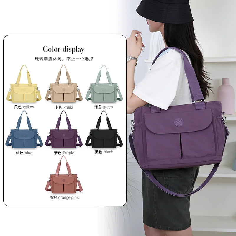 Lightweight Nylon Crossbody Shoulder Bag & Tote – Nixie
