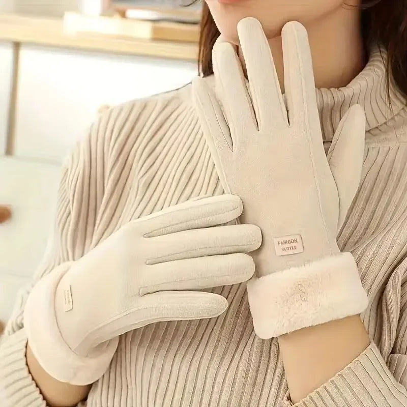 Women's Winter Thermal Touchscreen Gloves – Full Finger Mittens