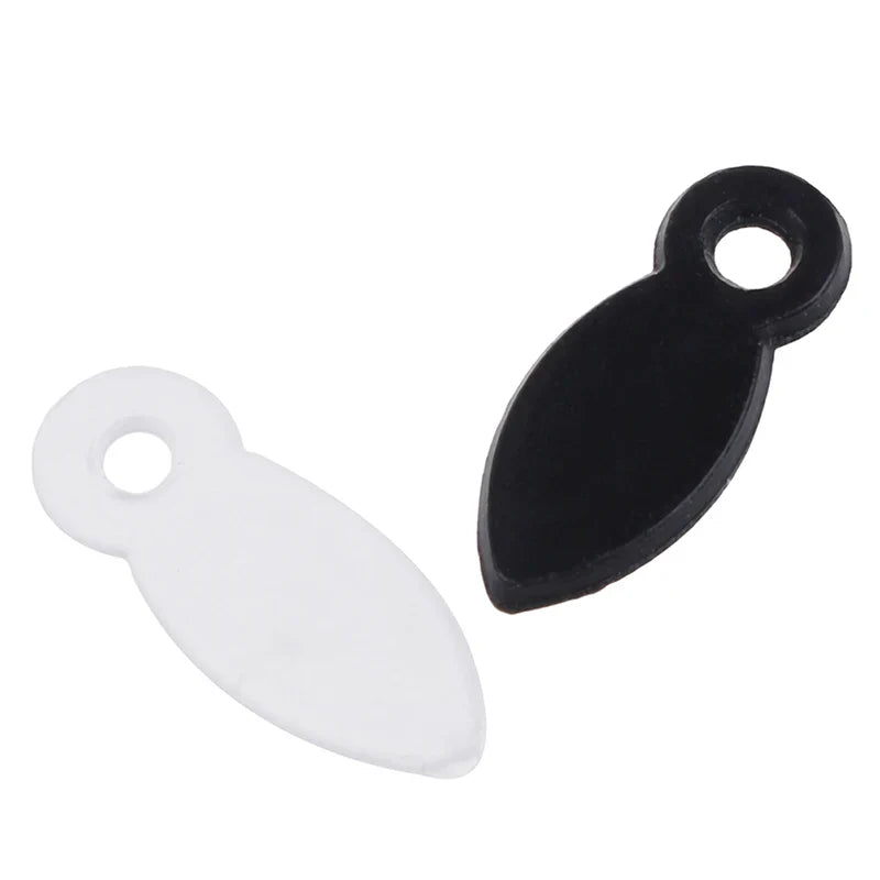 100Pcs Plastic Photo Frame Rotating Buckle Hooks – Black & White