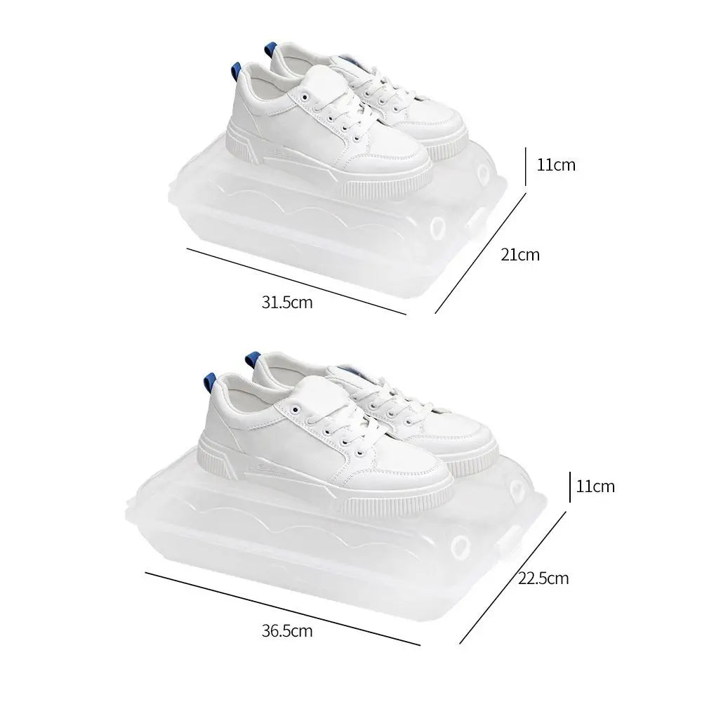 Transparent Stackable Shoe Storage Box – Dustproof Organizer