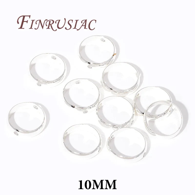 Brass Circle Frame Spacer Beads – 14K/18K Gold Plated DIY