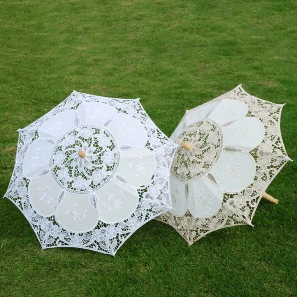 Embroidery Lace Parasol Umbrella – Wedding & Photo Prop