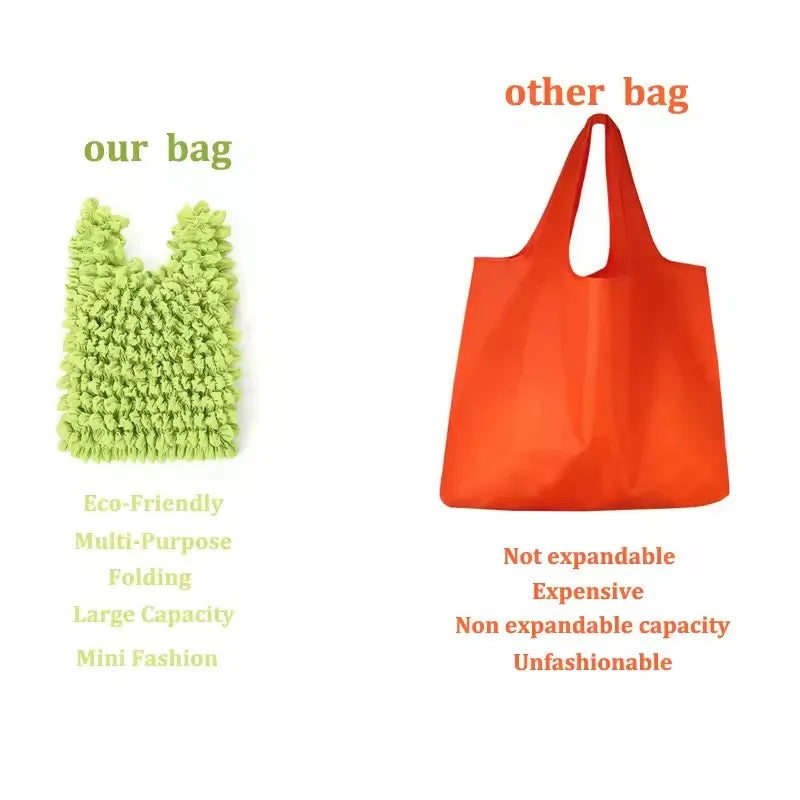 Expandable Foldable Stretch Shopping Bag – Large Capacity Tote