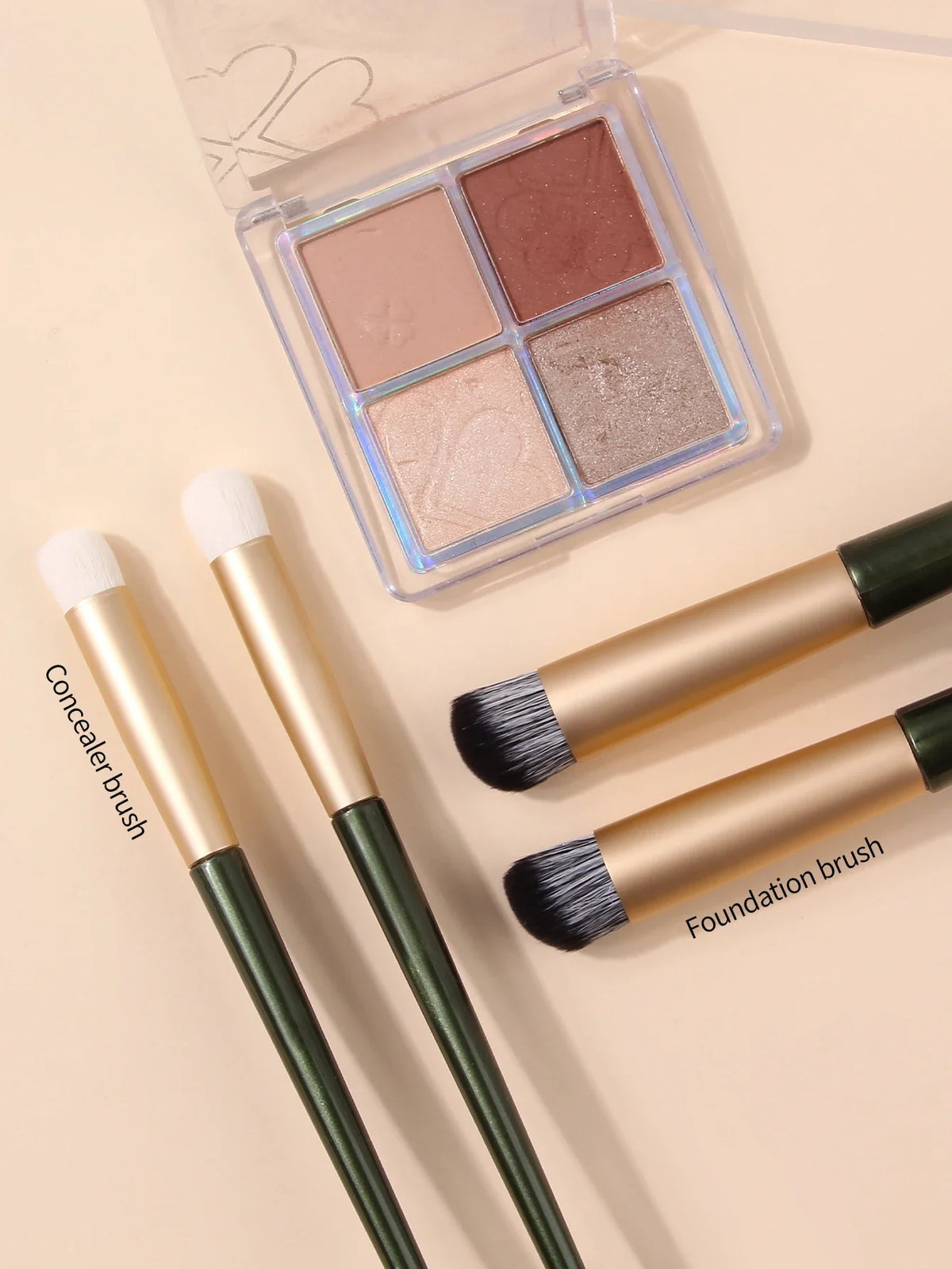 Nixie 4-Piece Makeup Brush Set – Contour & Concealer Brushes