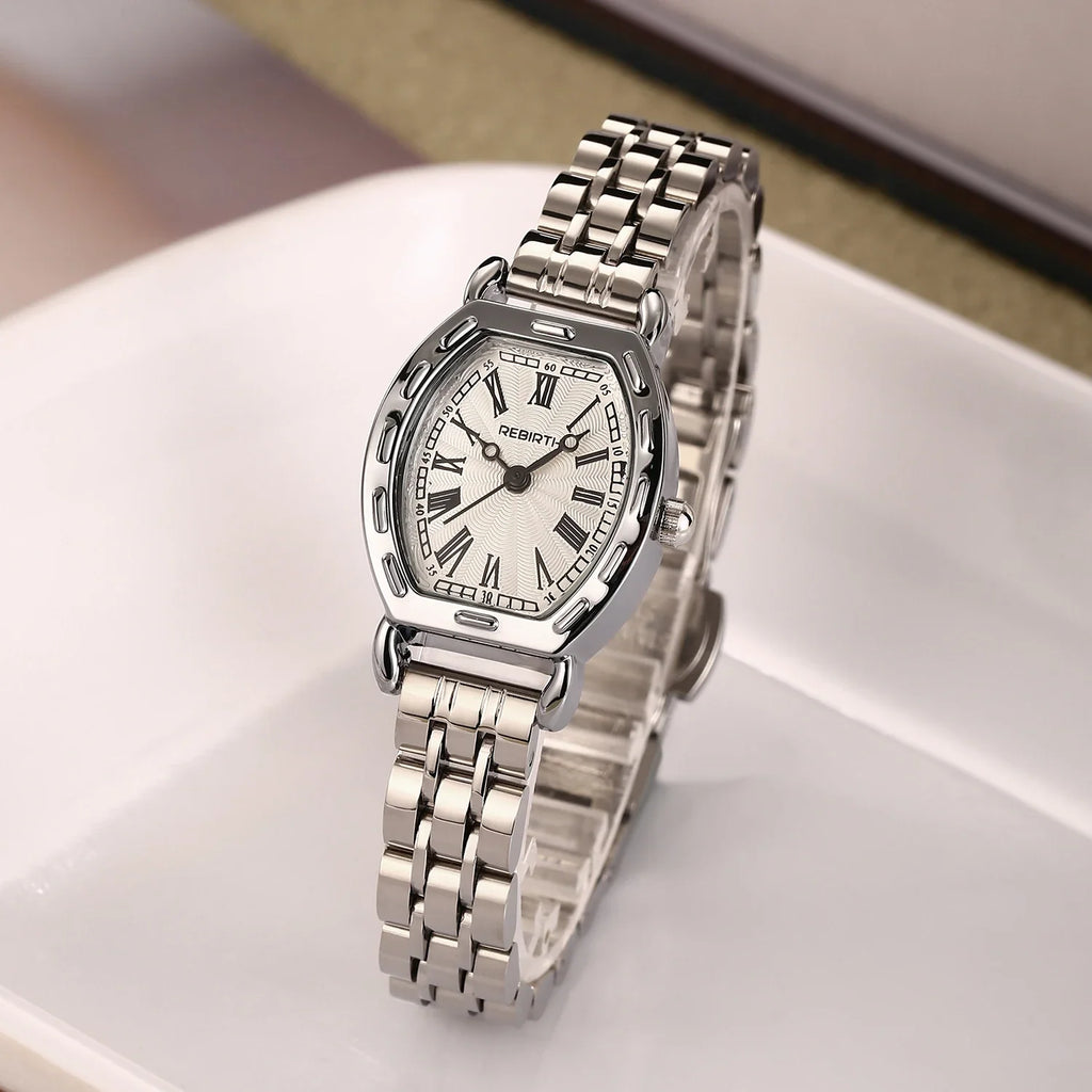 REBIRTH Roman Numeral Quartz Watch – Stainless Steel Band