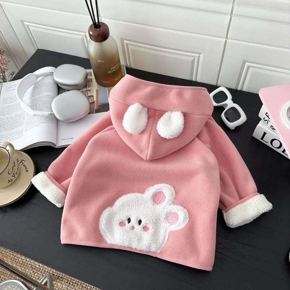 Toddler Animal Fleece Hooded Jacket – Warm Kids Coat 1–3Y