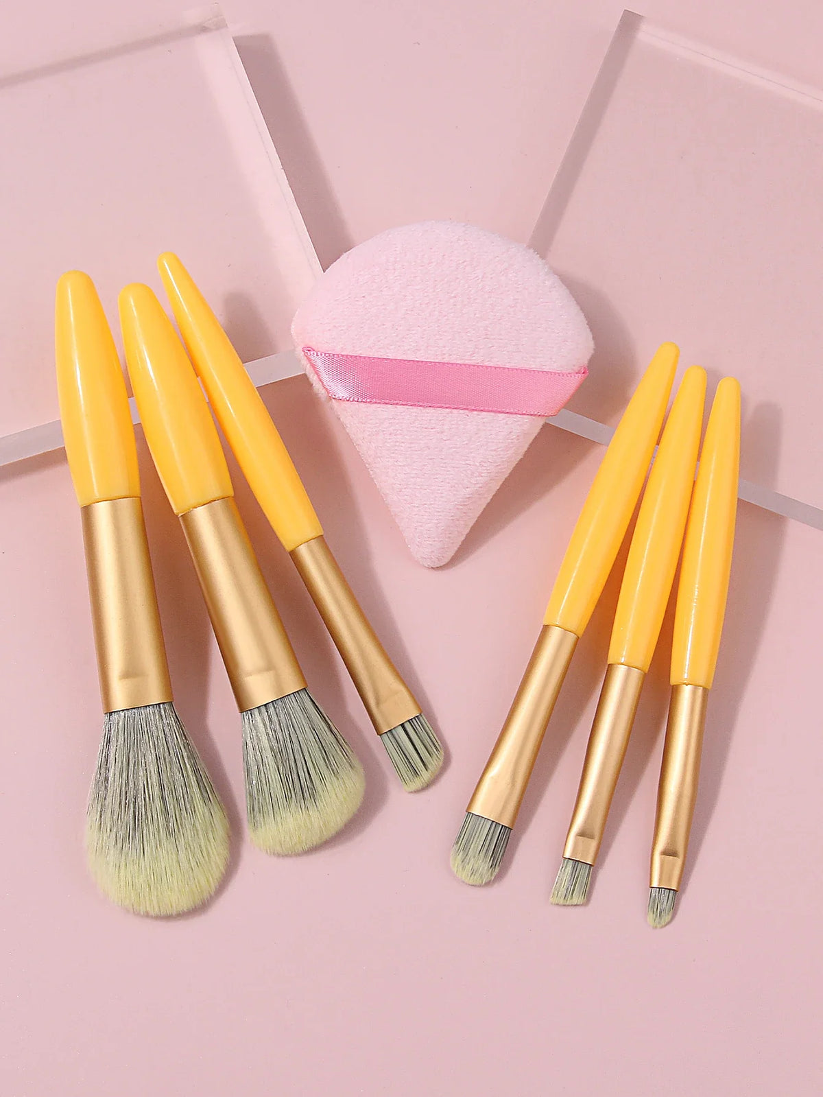 7-Piece Mini Soft Makeup Brush Set – Foundation & Blush Brushes
