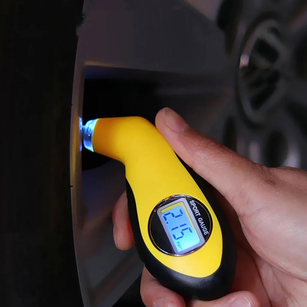 Digital LCD Tire Pressure Gauge – Presta & Schrader PSI Meter
