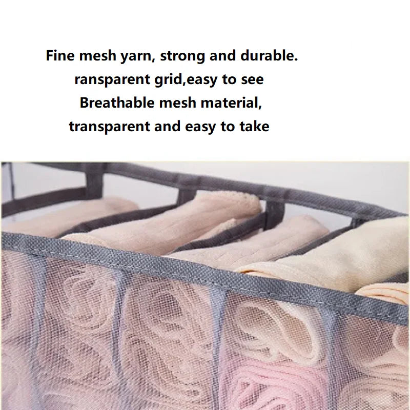 11-Compartment Collapsible Underwear & Bra Storage Box
