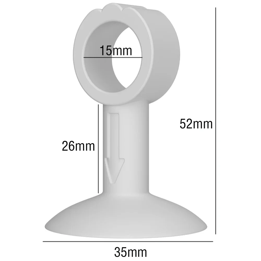 Silicone Door Handle Wall Protector – No-Drill Suction Cup
