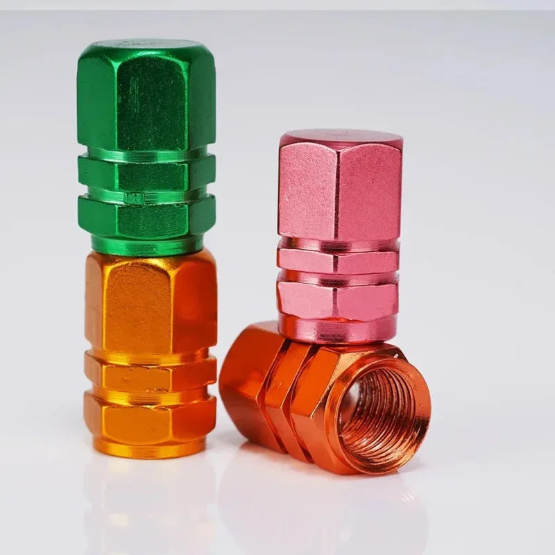 Aluminum Alloy Tire Valve Stem Caps – Anti-Rust, 11 Colors