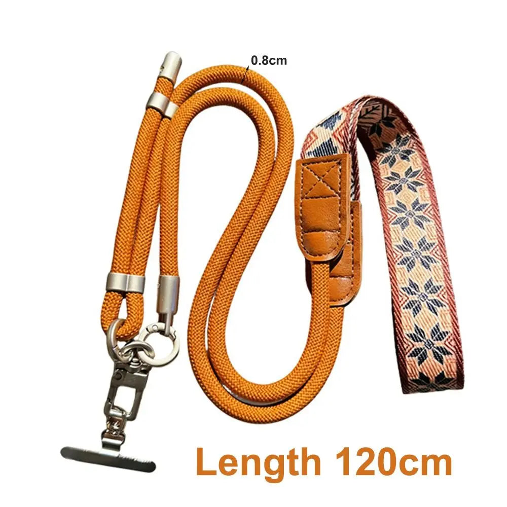 Universal Adjustable Phone Lanyard Strap – Metal Hook, 360° Rotation