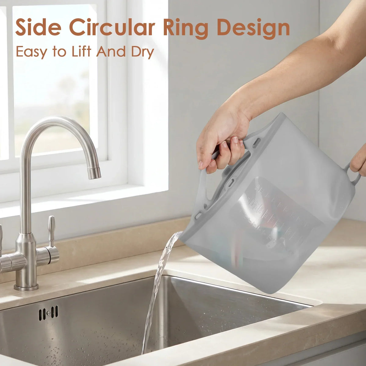Reusable Silicone Microwave Steam Sanitizing Bag for Baby