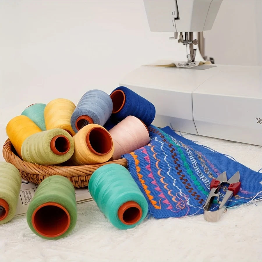 800-Yard 10-Color Polyester Sewing Thread Set – 4 Groups