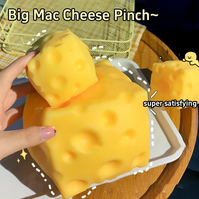Cheese Slow Rebound Squeeze Toy – Squishy Desk Fidget Ornament