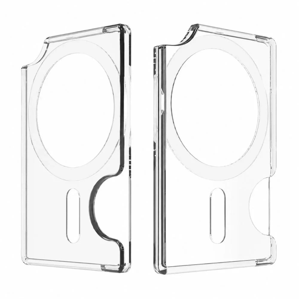 Transparent MagSafe Card Sleeve 2-Slot Magnetic Stand Wallet