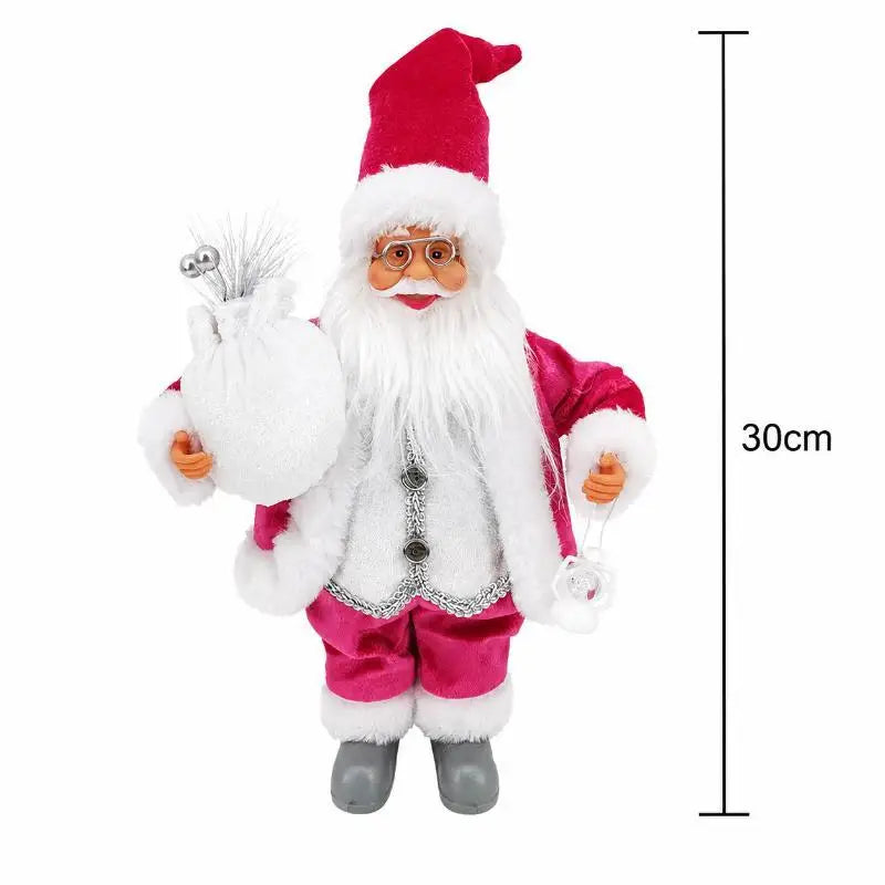 Santa Claus Standing Figurine – Handcrafted Christmas Decor