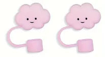 2pcs Kawaii Silicone Straw Tip Covers for Stanley 30 & 40oz