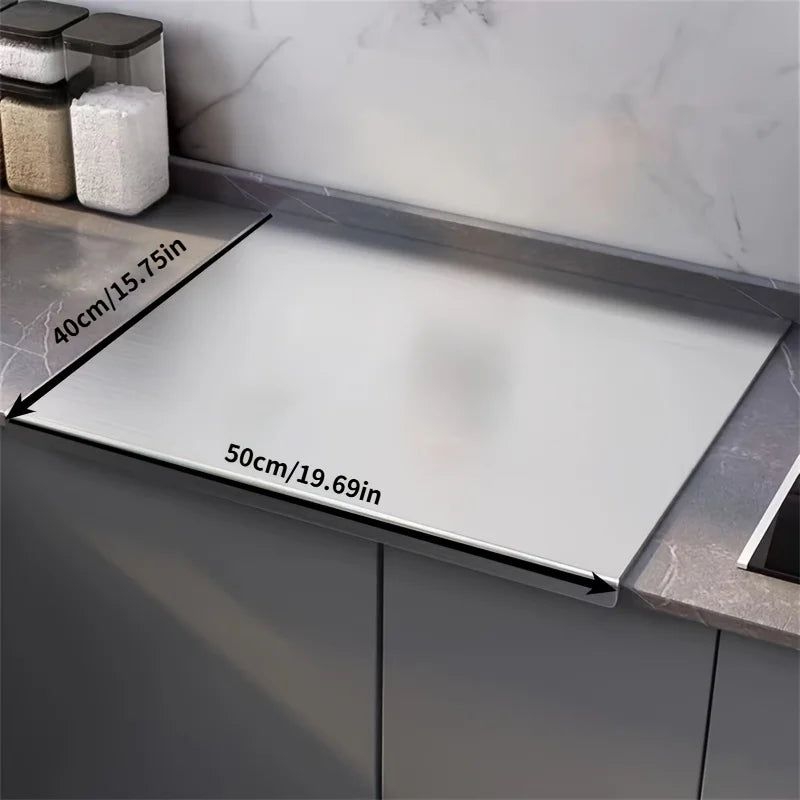 Large Foldable Stainless Steel Cutting Board – Kitchen & BBQ