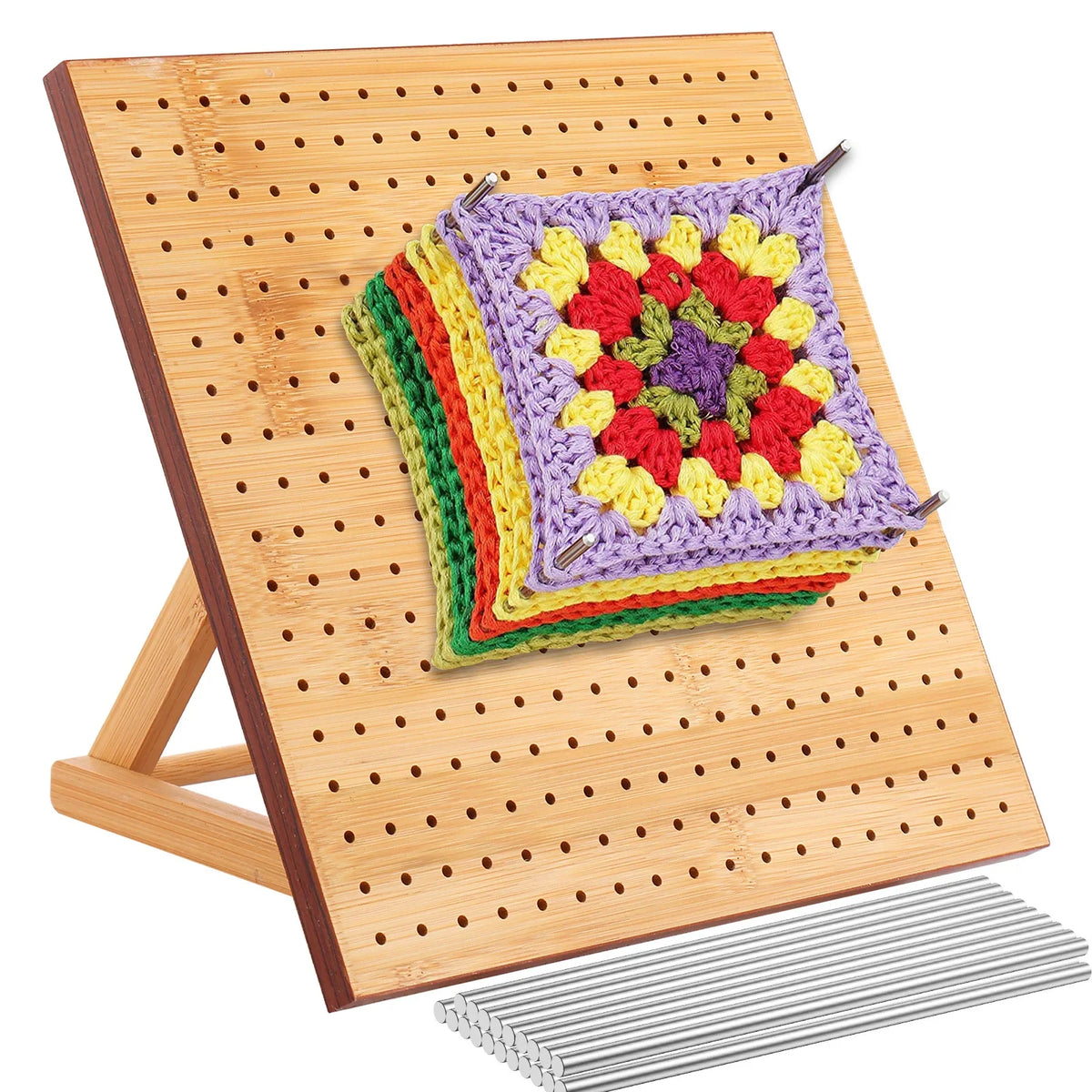 Bamboo Crochet Blocking Board Kit with Steel Pins | Nixie