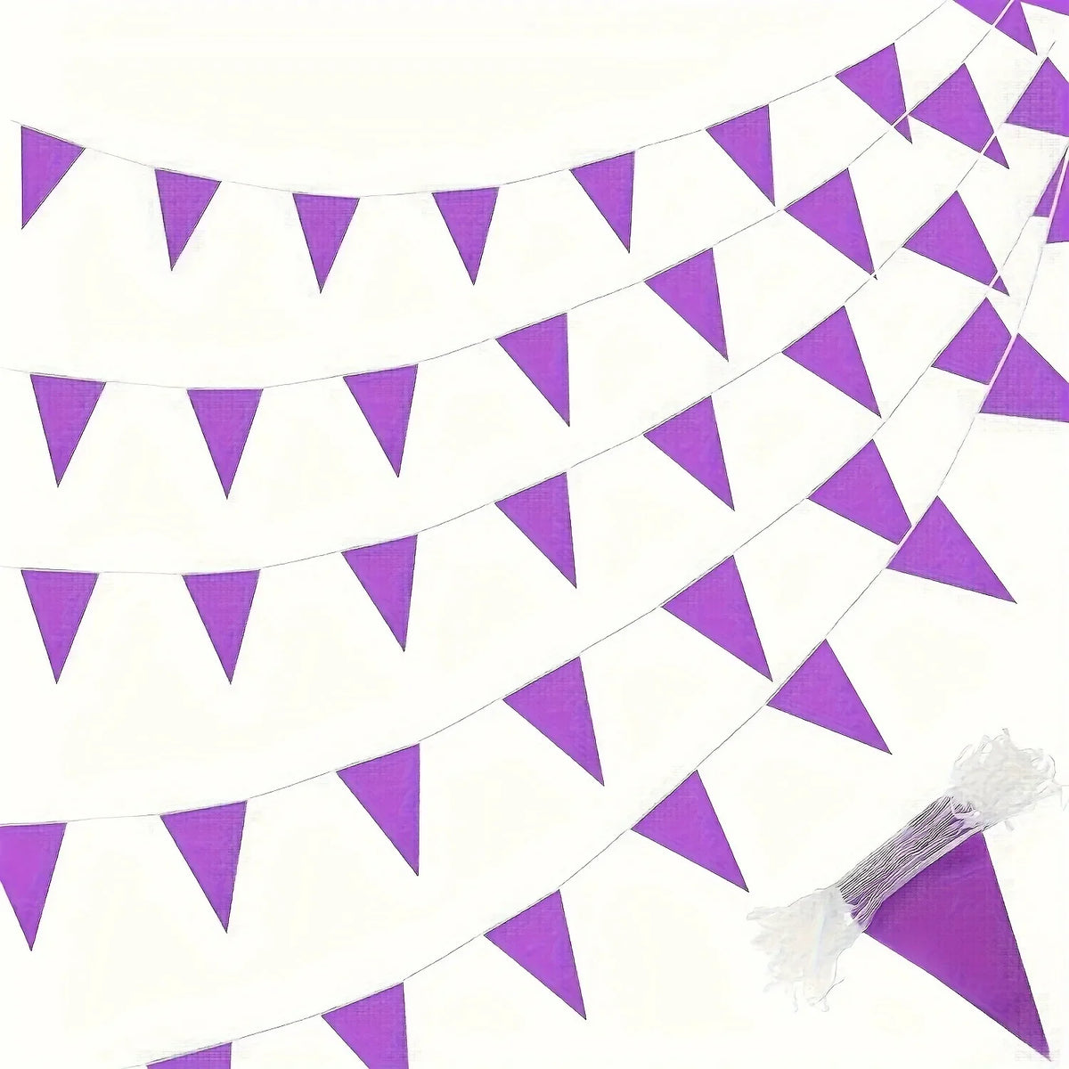 Rose Pink Pennant Banner 33ft DIY Bunting Flags | Party Decor
