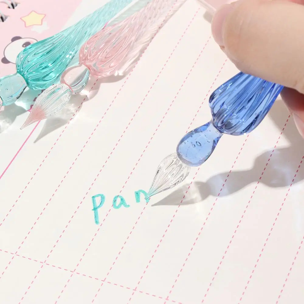 Vintage Glass Dip Pen for Calligraphy, Signature & Art