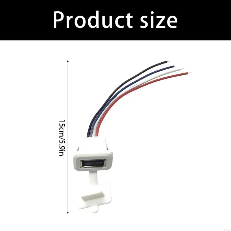 IP67 Waterproof USB 2.0 Female Connector – Industrial Adapter
