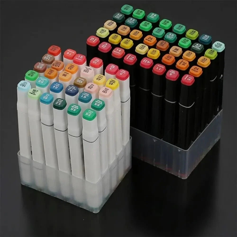30-Slot Pen & Marker Holder Desk Organizer Stand – White