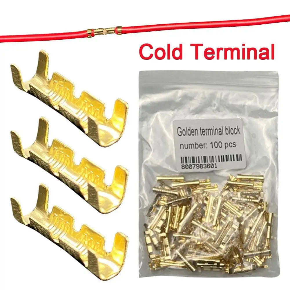 U-Shaped Cold Press Wire Terminal Connectors 50/100/200pcs