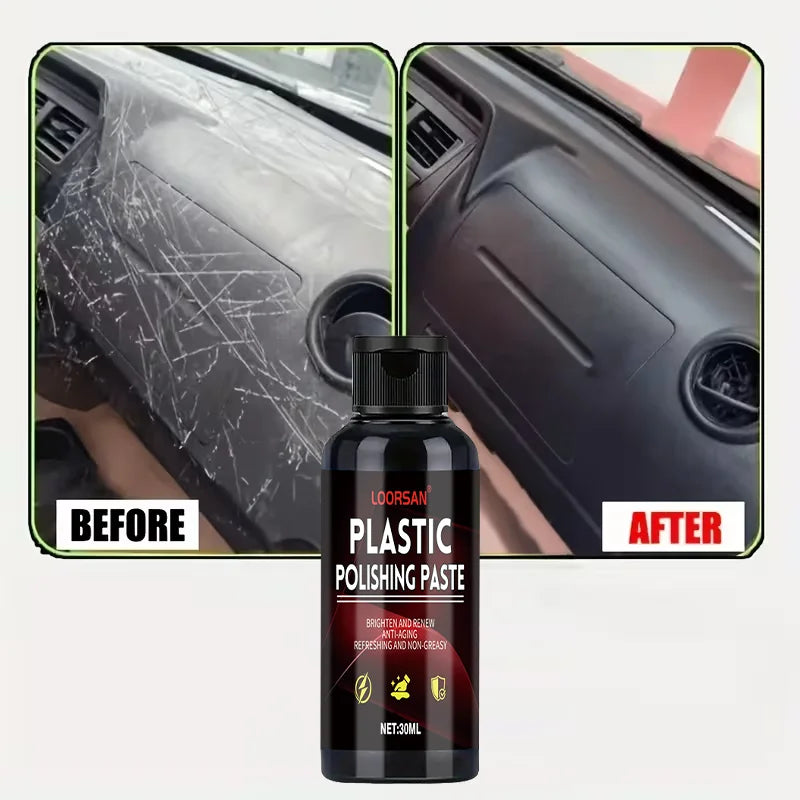 Car Interior Plastic & Leather Repair Polishing Wax – 30ml