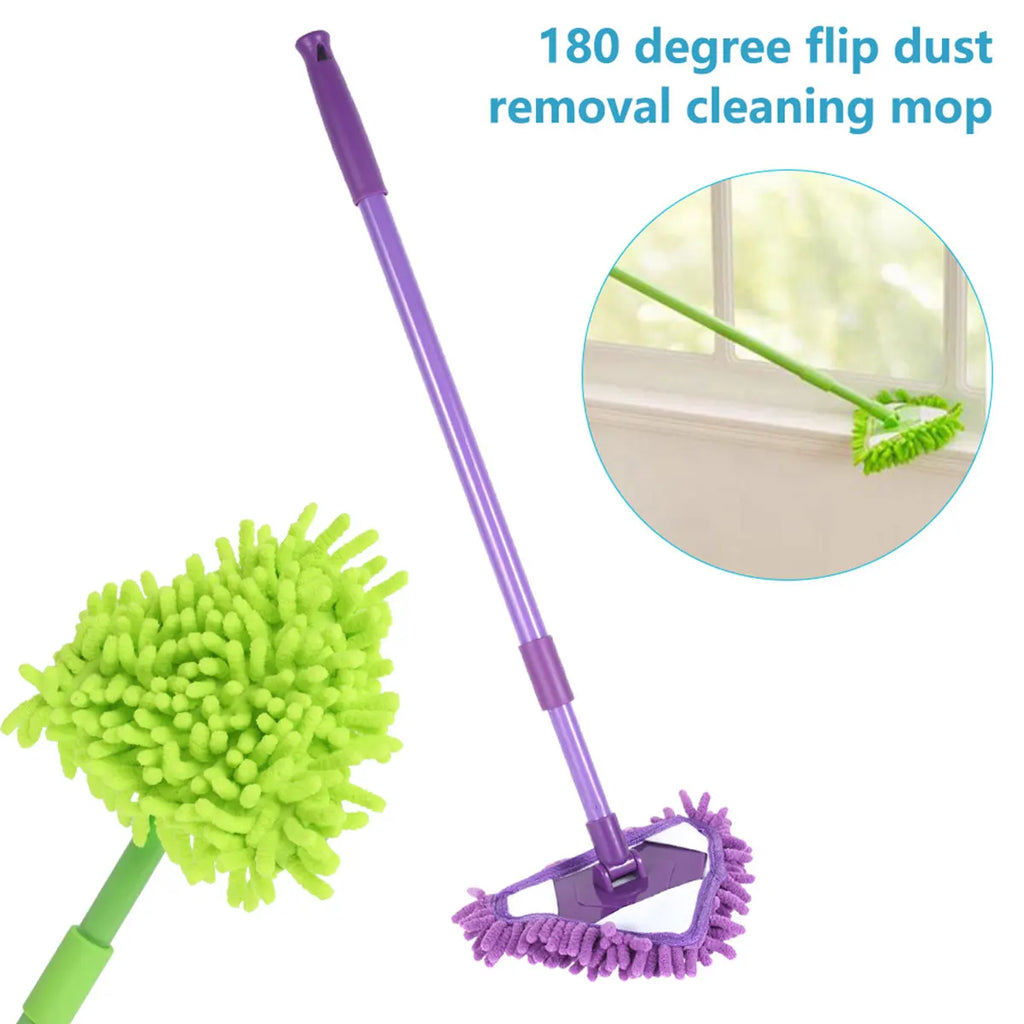 180° Rotatable Triangular Cleaning Mop – Walls, Floors & Ceiling