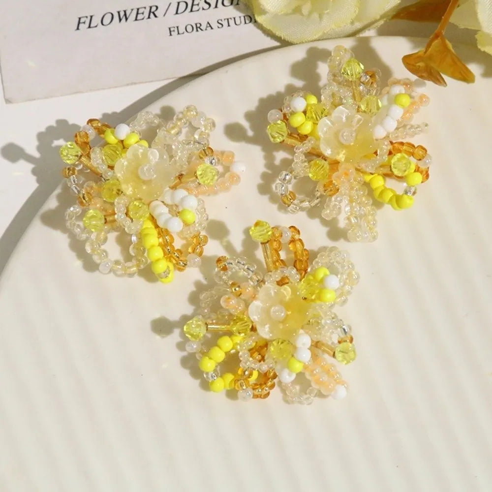 Beaded Lily of the Valley Flower Cluster DIY Earring Patches (2 Pc)