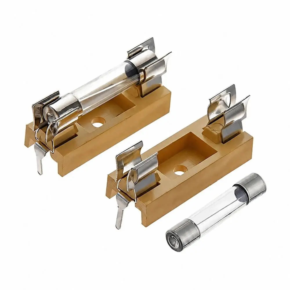 10Pcs Glass Tube Fuse Holder 5x20mm 6x30mm AC250V Panel Mount