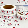 Kitty Cat Waterproof DIY Stickers 500pcs Roll | Phone Laptop