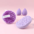 4-Piece Makeup Sponge Set – Beauty Eggs, Cleansing & Remover Pad